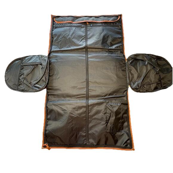 CRG Prestige 2-in-1 Garment Bag Dark Gray Tan Brown Travel Casual Bag NEW NWT - Picture 9 of 14
